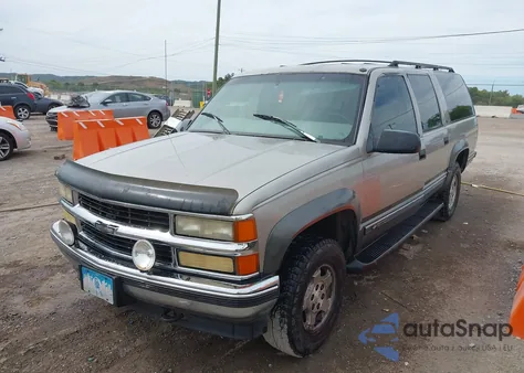1999 Chevrolet Suburban 1500 Lt from USA, damaged, VIN 1GNFK16R7XJ427705